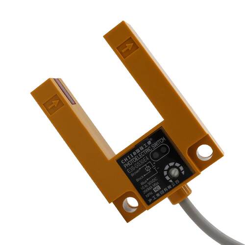 高档沪工U型光电开关关E3S-GS3E4感应开直流24VN0PN槽常开凹槽形 - 图0