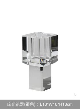 感高级吧台酒店装饰品样板房茶几软摆件花花瓶餐厅客厅简约器书房