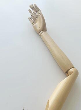 实簧模特道具配件男女弹005旋转陈列道具配件木色木手臂环保木手