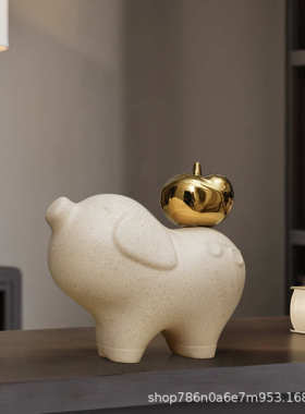 装饰马上有钱摆件装饰品桌面摆件奢轻高档玄关工艺电视柜酒柜客厅