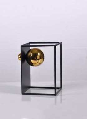 现代简约金属摆件客厅样板间玄关电视柜家居桌面创意软装饰品摆放