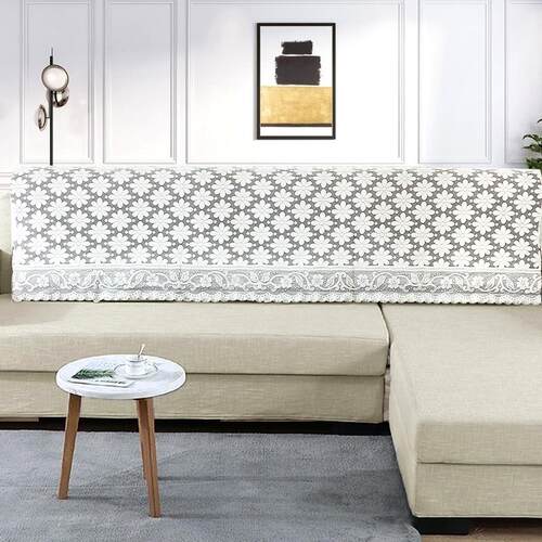 简约现代蕾丝沙发靠背巾垫四季通用一整块万防尘防滑扶手盖布巾能 - 图0