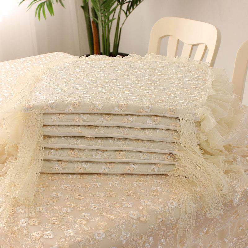 茶几桌布布艺长方形餐桌布椅垫套装台布蕾丝椅子套罩盖布简约现代,淘宝优惠券,粉丝福利购,淘宝优惠卷