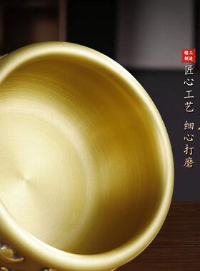 铜聚宝盆铜摆件铜家居客厅铜盆店铺聚财玄关办公室开业送礼