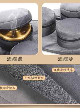 腰腹无烟布套随身便携滤烟艾灸包家用艾灸盒灸滤烟艾灸布套