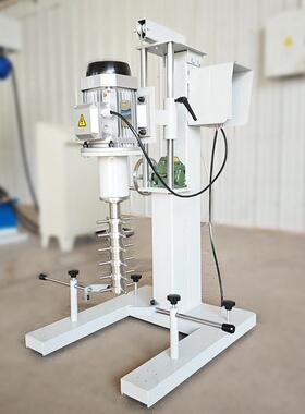 实验室5L立式砂磨机手摇升降变频调速油墨有机硅油墨研磨机丝印油