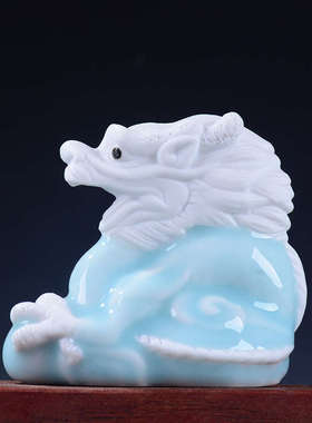 十二12生肖摆件土陶瓷马牛羊兔子猪狗鼠虎龙蛇猴鸡装饰工艺品小设