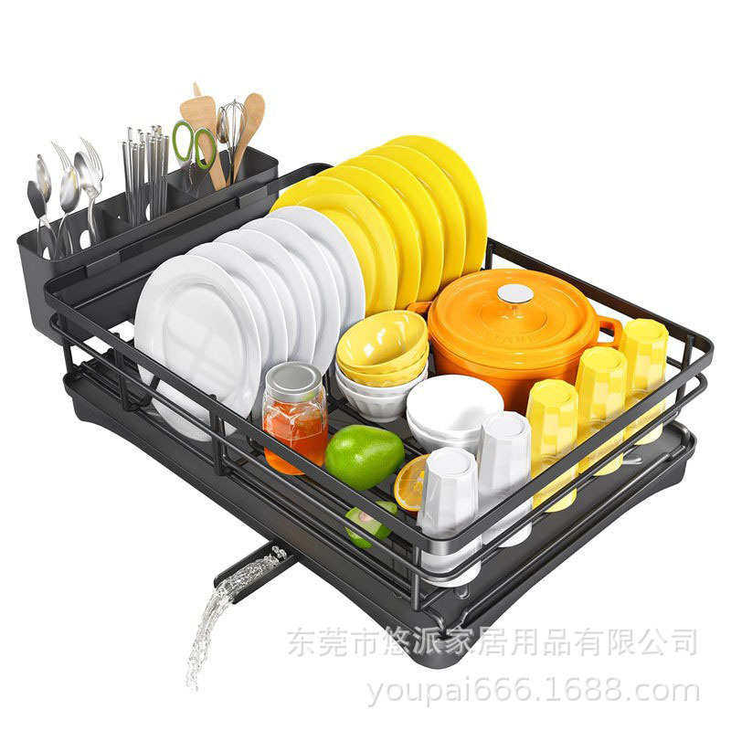 厨房置物架自排水碗架碗筷碟架篮家用台面碗碟沥水架收纳架沥水盘,淘宝优惠券,粉丝福利购,淘宝优惠卷