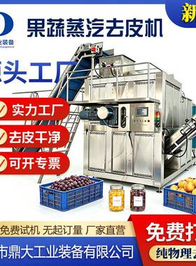 榛子蒸汽去皮机坚果脱皮设备全自动榛子加工流水线去皮干净损耗低
