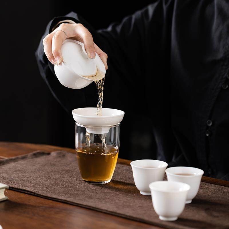 德化白瓷茶具套装羊脂玉礼盒装盖碗茶壶杯子定制logo整套茶具礼盒,淘宝优惠券,粉丝福利购,淘宝优惠卷