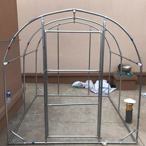 家用温室花房大棚骨架钢管多肉遮阳防水保温花棚暖房楼顶庭院简易 - 图2