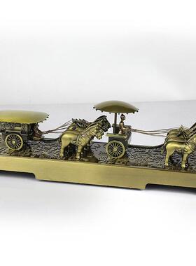 新款直销兵马俑铜车马摆件西安特色旅游纪念品中国风特色出国礼品