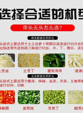 猎鹰电动切菜机商用660切菜机蔬菜切丁切丝切片机带机头食堂用
