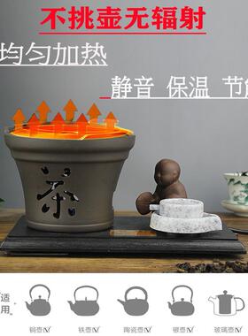 陶然快煮壶 童趣功夫煮茶器 紫砂玻璃陶瓷养生壶电子热烧水壶陶炉