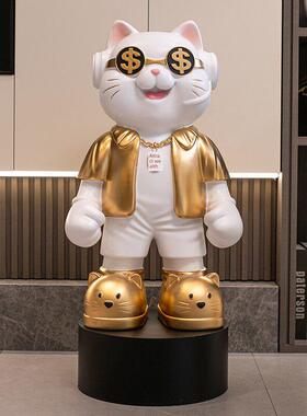 带来财富和宝藏猫2025新的客厅装饰落地灯豪华家庭入口搬家新家开