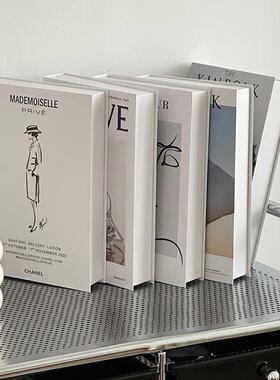 现代假书摆件北欧轻奢彷真书客厅家居店铺装饰品拍照道具书样板间