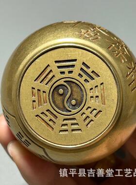七星剑铜葫芦仿古雨渐耳开口葫芦家居摆件工艺品铜葫芦