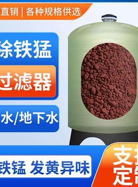 1-50吨除铁锰砂过滤器去铁锈发黄异味软化水去离子地下水处理设备