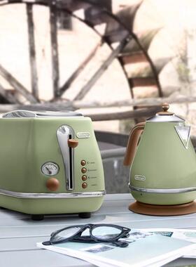 Delonghi/迪朗奇覆古系列家用电热水壶家用烧水烤面包机烤面包机2