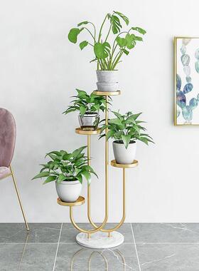 花架子客厅落地式置物架阳台简约现代花盆架铁艺绿萝植物摆放层架
