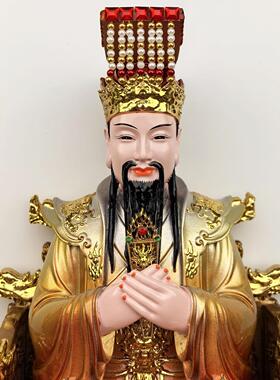 新款玉帝王母佛像树脂仿铜彩玉皇大帝王母娘娘神像玉皇大帝