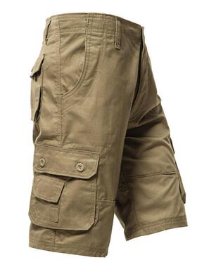 Men’s 3-Pack Multi-Pocket Cargo Shorts, Cotton, Wrinkle-Res