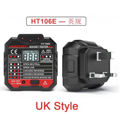 华博Socket te欧ter华博HT1插06D 106B 106E美英规插座测试仪座s - 图3
