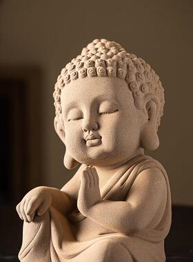 玖造陶瓷禅宗如来饰品创意家居客厅入口工艺品饰品户外假山饰品