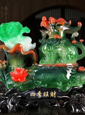 貔貅摆件防玉白菜金蟾装饰品客厅店铺办公家居客厅开业工艺品礼物