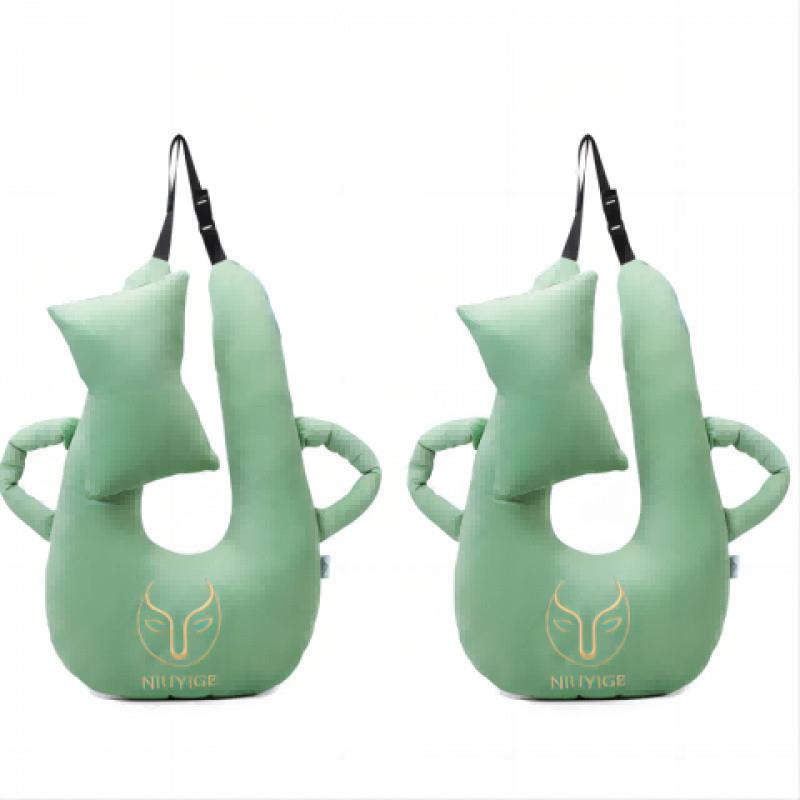 网红车载抱睡枕精品水晶绒珍珠棉亲肤柔和舒适全家通用高端立体绣 - 图1