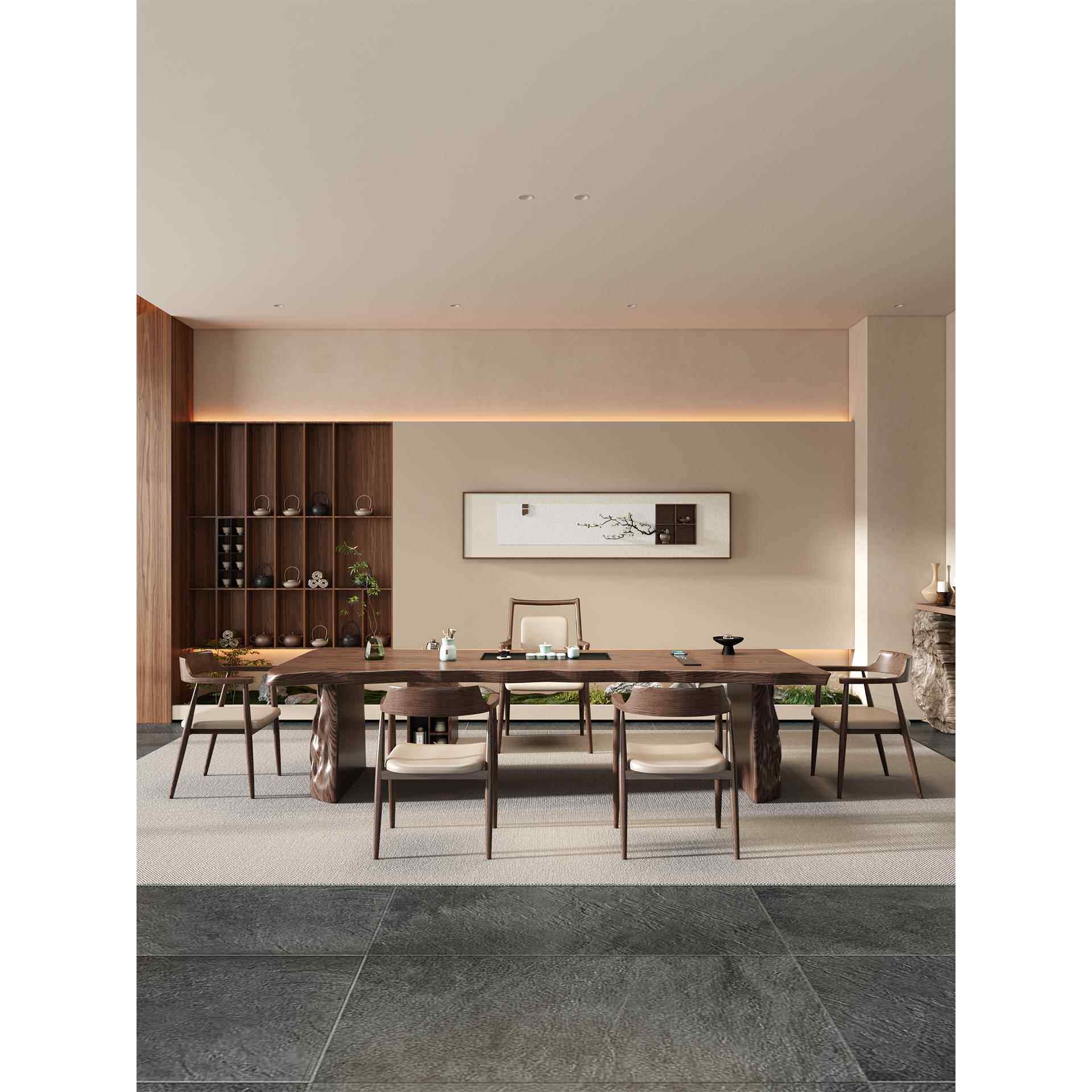 宋代美学禅意茶桌实木大板办公室接待泡茶台2025新款高端客厅家用,淘宝优惠券,粉丝福利购,淘宝优惠卷