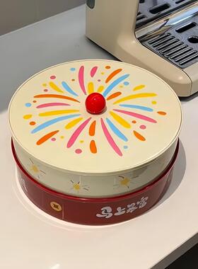 果盘高级感家用客厅茶几干果盘2026新款多层分格带盖大容量收纳