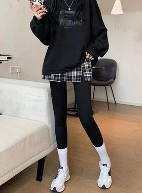卫衣打底神器屁帘秋冬季格子