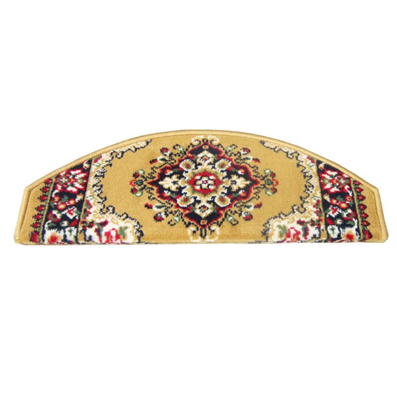 High-end European glue-free self-adhesive solid wood stair mats for home treads, villa floor thickened anti-slip step carpets
