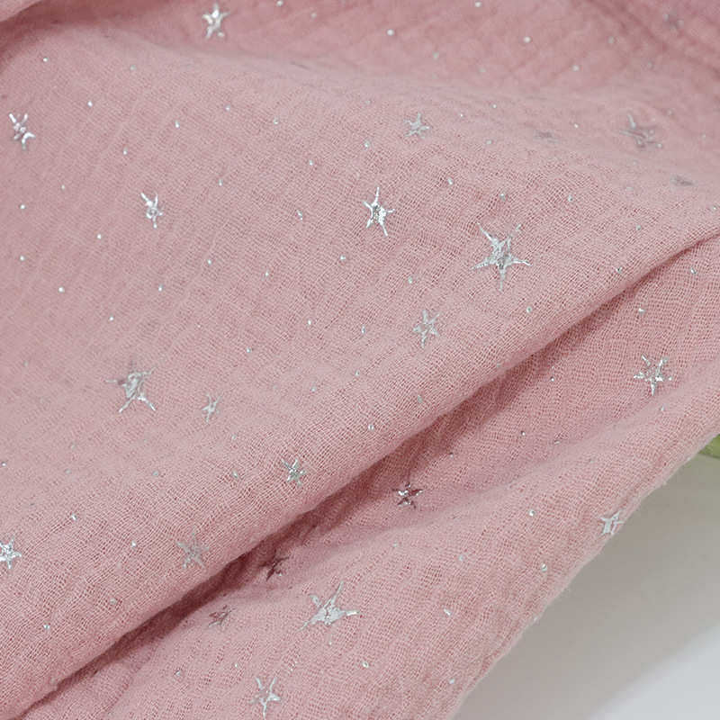 梭织水洗棉40支双层绉布料 全棉烫金泡泡棉布婴童服装家居服面料,淘宝优惠券,粉丝福利购,淘宝优惠卷