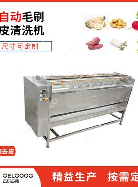 生姜清洗生产线机械洗姜加工机器黄姜自动清洗去皮设备洗姜机