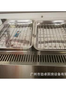 劲卓DH-2X2双层陈列保温柜商用热风循环保温柜不锈钢快餐保温柜