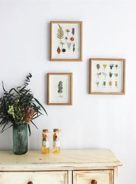 文艺植物手作标本装饰画挂画照片墙干燥花相框民宿家居摆饰创意礼