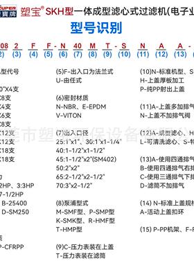 SKH型一体成型滤心式过滤机电子行业专用纯水蚀刻液过滤器