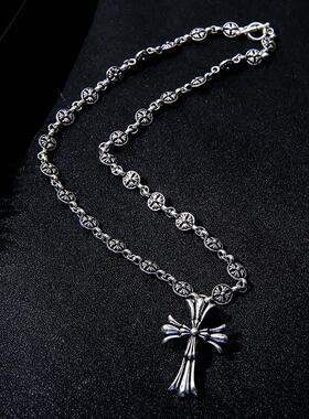 retro silver sword pendant with a cross pendant吊坠十字架
