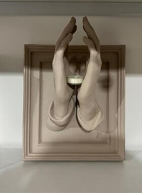 现代创意手工艺术香薰烛台挂件立体家居软装民宿酒店高级摆件