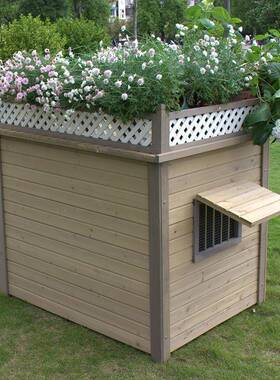 室外实木狗屋狗窝室内大中小型犬户外小型中型大型庭院通用防雨