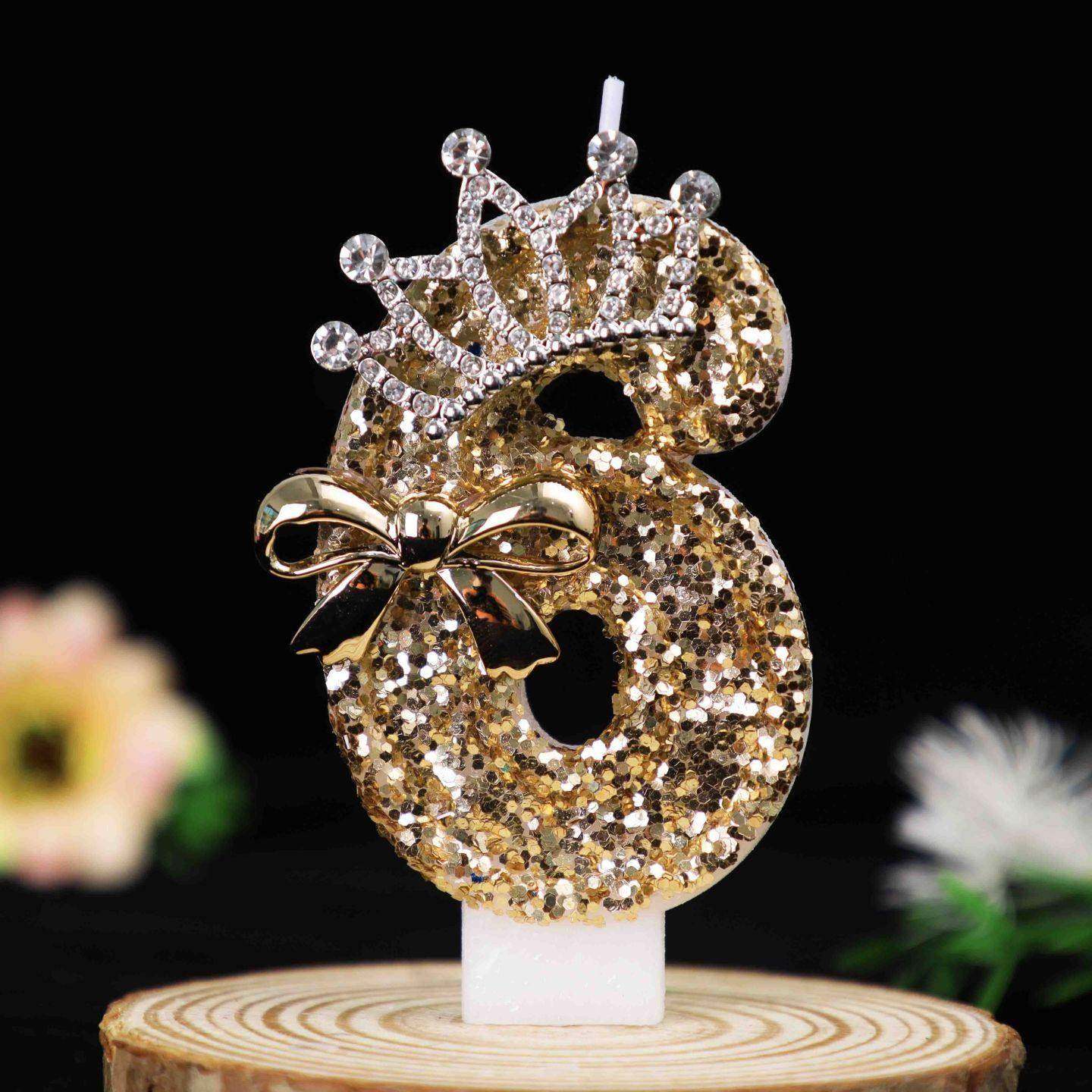 轻奢网红金色皇冠生日数字蜡烛儿童周岁蛋糕装饰女生18岁派对布置,淘宝优惠券,粉丝福利购,淘宝优惠卷