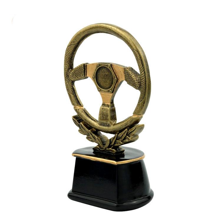 Wanyuanxin Racing Steering Wheel Trophy Resin Crafts Competitive Competition Awards Supplies HX1931