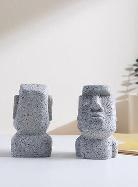 创意人头像眼镜展示架装饰品陈列桌面眼镜架收纳眼镜支架家具摆件