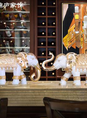大号大象摆饰招财镇宅欧式落地客厅玄关酒店大堂公司开 业装饰礼