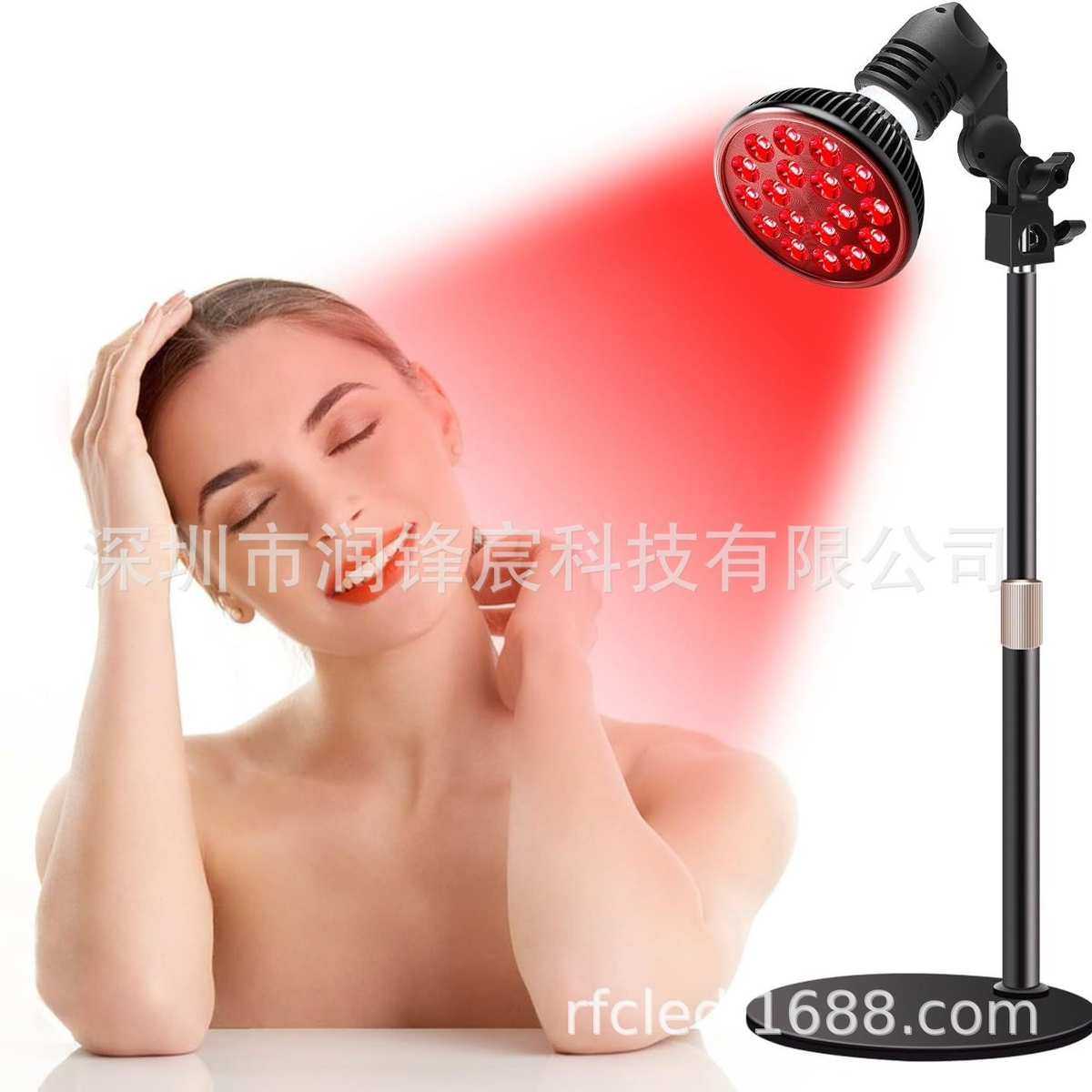 新led红光灯54W三脚架理疗灯PAR38双芯660 850nm近红光E27桌面夹,淘宝优惠券,粉丝福利购,淘宝优惠卷
