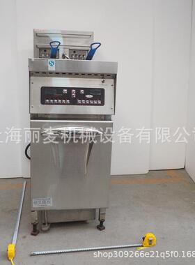 上海工厂供应立式电脑版双缸双筛电炸炉28L容量12KW功率油炸锅