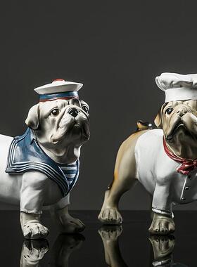 仿真狗雕塑宠物名犬摆件玻璃钢动物摆件商场门口装饰户外园林景观