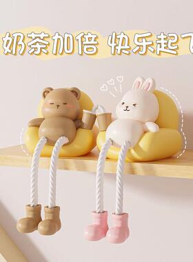 治愈系吊脚娃娃摆件洞洞板装饰可爱家居客厅桌面儿童房卧室小礼物